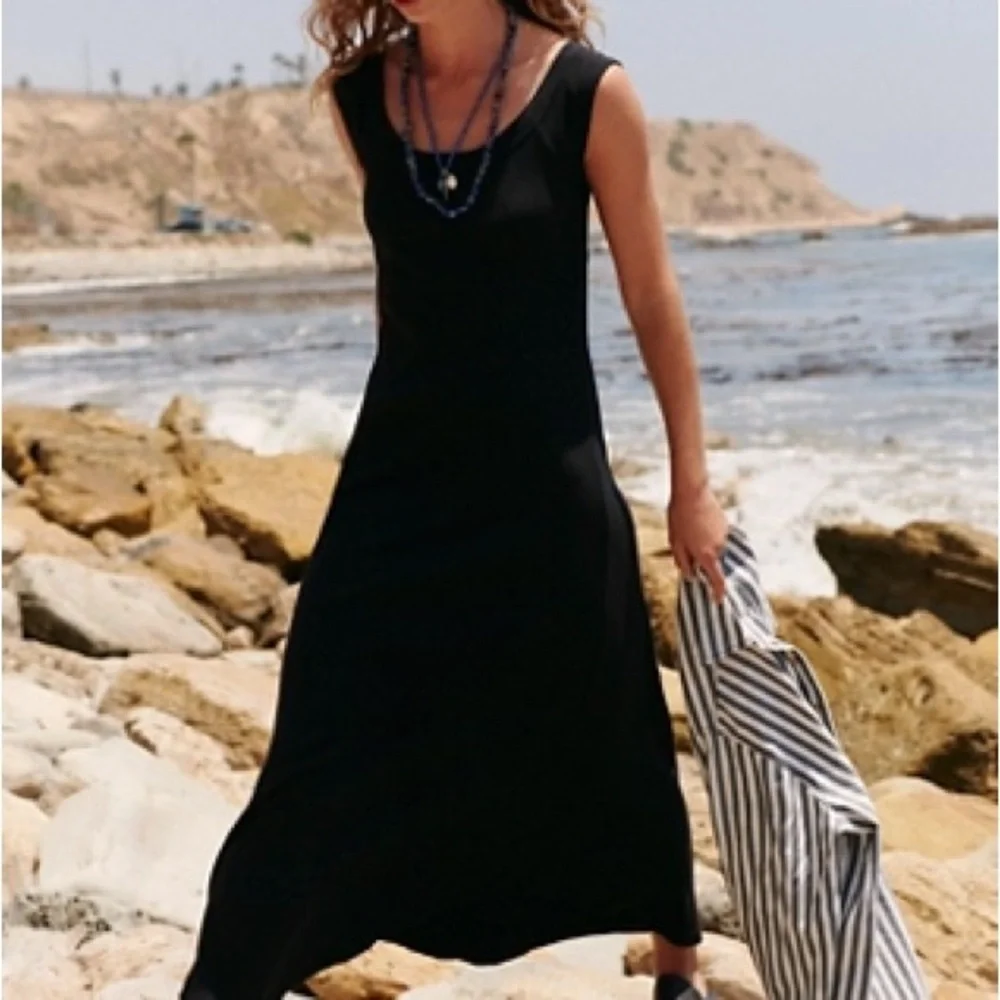 Free People Ash Midi Dress Black